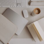 Eulenschnitt Podložka na pracovní stůl Heart Cream 80 x 40 cm, krémová barva, textil