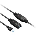 Delock USB 2.0 prodlužovací kabel plochý zahnutý [1x USB 2.0 zástrčka A - 1x USB 2.0 zásuvka A] 1.00 m černá oboustranně zapoji