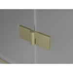 MEXEN/S - Mist H Duo sprchový kout dveře křídlové 85 x 90, transparent, zlato kartáčovaná 8A5-085L-090P-55-00