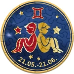 CURIOSI Kulaté puzzle Zvěrokruh: Blíženci