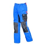 Montérkové kalhoty 20312 do pasu reflexní doplňky královská modrá/černá Workwear