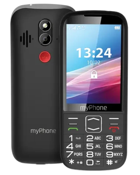 MyPhone HALO 4 LTE černá / 3.5" / FM / 2MP / micorSD / svítilna / SOS funkce (TELMYSHALO4LBK)