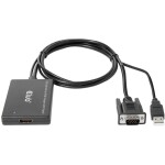 Renkforce RF-5234038 USB-C® / HDMI kabelový adaptér [1x USB-C® zástrčka - 1x HDMI zásuvka] černá stínění pletivem 0.15 m