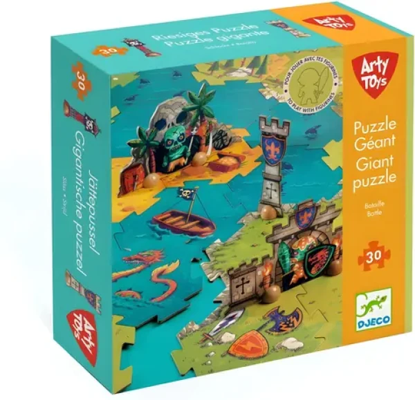 DJECO Obří puzzle Bitva