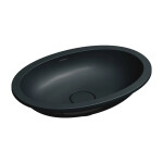 OMNIRES - SHELL M+ podumyvadlo, 48 x 31 cm, černá láva matná, SHELL480UPBLV