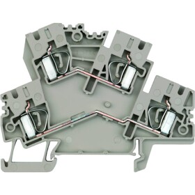 Weidmüller 8670750000-50 dvojitá svorka pružinová svorka Tmavě béžová 50 ks