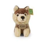 Plyšový vlk sedící 16 cm, ECO-FRIENDLY
