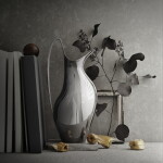 Georg Jensen Džbán Henning Koppel Mirror 1,9 l, stříbrná barva