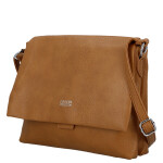Stylová dámská koženková crossbody kabelka Mirabella, hnědá