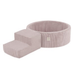 PLUSH NEST PLUSH NEST Suchý bazén s herním prvkem (schůdky) a 200 míčky