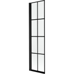 MEXEN - MIST vanová zástěna 50x150 cm 6mm 1-s, černá, dekor, levá 8A9-050-001-70-77-L