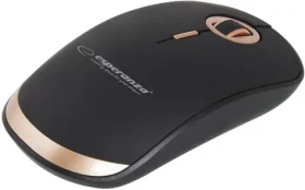 Esperanza ACRUX EM127 bezdrátová optická myš černo-zlatá / 1600 dpi / USB 2.0 (PERESPMYS0111)