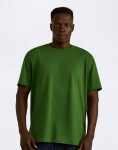 Tričko Organic Basics True Heavy Boxy Fit Tee Evergreen