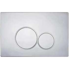 CERANO - Ovládací tlačítko splachování Duo k WC modulu Profi - ABS - chrom CER-8050BD80362