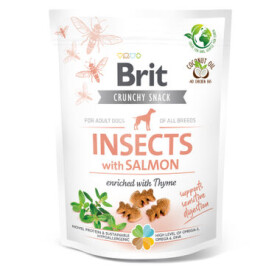 Brit Care Dog Crunchy Cracker Insects with Salmon enriched with Thyme 200