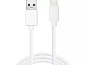 Sandberg USB-C USB-A 2.0 1M SAVER bílá / kabel USB-A na USB-C