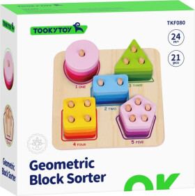 Dřevěná skládačka geometrické tvary