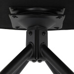 Židle jídelní a konferenční, žlutá látka, černé kovové nohy, otočný mechanismus