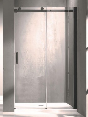 HOPA - Sprchové dveře BELVER BLACK - BARVA rámu - Černá, Rozměr A - 120 cm, Směr zavírání - Univerzální Levé / Pravé, Výplň - Čiré bezpečnostní sklo - 8 mm BCBELV12BC