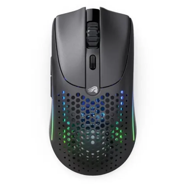 Glorious Model O 2 Wireless černá / herní bezdrátová myš / 26000 DPI / BT + 2.4GHz dongle / 6 tlačítek / RGB (GLO-MS-OWV2-MB)