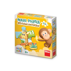 Puzzle MAXI První hraní: Africká zvířata 15 dílků