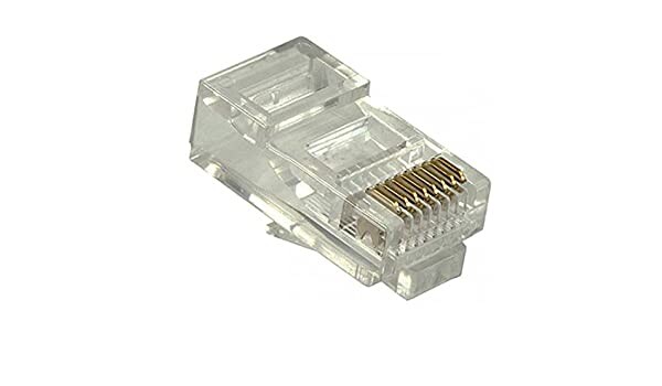 Zlacený konektor - RJ45, 8p8c, CAT5E