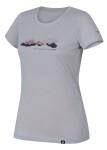 Dámské rychleschnoucí tričko Hannah COREY II gray violet