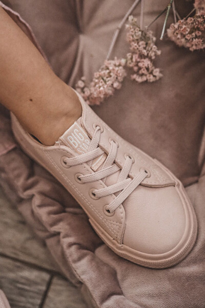 Kožené tenisky Big Star JJ374022 Nude 33