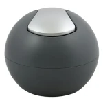 Spirella BOWL MATT mini výklopný odpadkový koš 1 L matný tmavě šedý / plast (7610583203755)