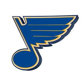 Cedule St. Louis Blues NHL 3D Foam Logo