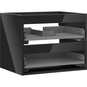 MEXEN - Box-A skříňka pro umyvadlo 60, 2 zásuvky, černá lesk 91AX0-0600-470-2-70