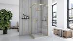 REA - Sprchový kout City 90x90 Gold Bez sprchové vaničky REA-K6443