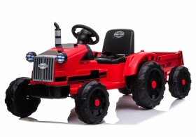 Mamido Dětský elektrický traktor s vlečkou T1 červený