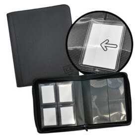 Album na toploadery TCG Guru 4-Pocket Zippered - Black