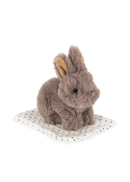Konges Sløjd Hračka mazlíček v přepravce Cat / Bunny / Dog Bunny, krémová barva, plast, textil
