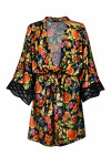 Dámské kimono FLOWER 20002 černá S/M