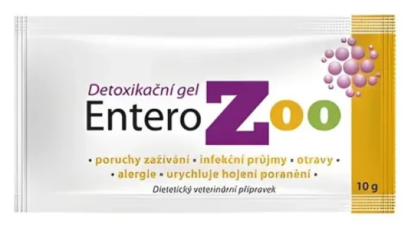 EnteroZOO Detoxikační gel 10 g / Veterinární přípravek / Organický křemík / Pro psy, kočky i hospodářská zvířata (9914-1370154)