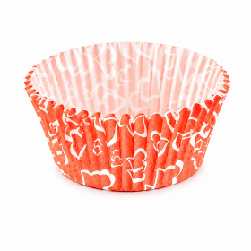 Cake star papírové košíčky na muffiny a cupcakes barevné 50x30 mm 100ks-vzor 17