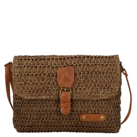 Dámská pletená crossbody kabelka Olive Boho, hnědá