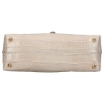 Luxusní dámská kožená kabelka do ruky Elizaveta, béžová