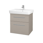 Dřevojas - Umyvadlová skříňka Q MAX SZZ2 60 - N07 Stone / Úchytka T01 / N07 Stone 198282A