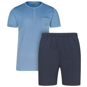 Pánské pyžamo model 7967023 modrá s tm. modrou M - Jockey