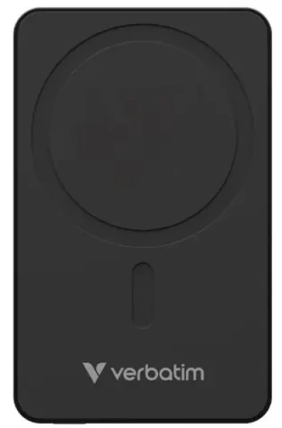 Verbatim Charge 'n' Go Essentials Magnetická bezdrátová powerbanka 10000mAh černá / USB-C / MagSafe / 15-20W (32227)