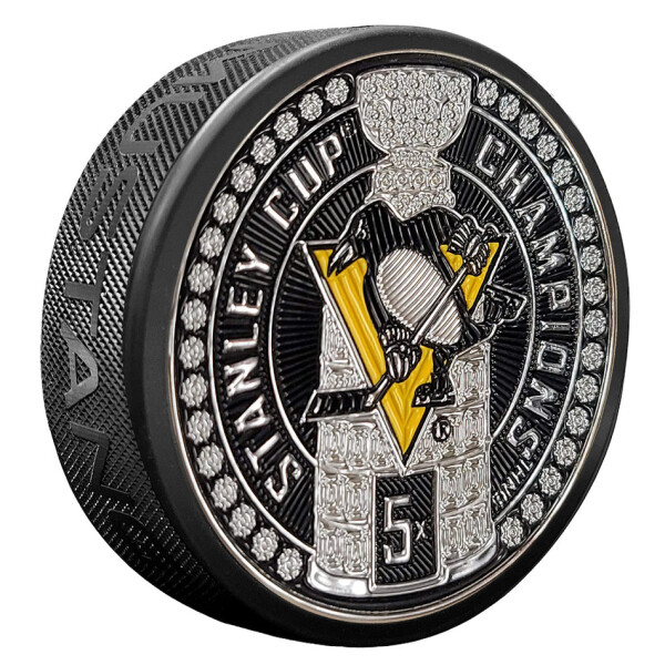 Mustang Puk Pittsburgh Penguins NHL Stanley Cup Dynasty Puck Design Trimflexx
