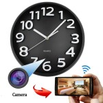 Nástěnné hodiny se skrytou Full HD WiFi kamerou - C8