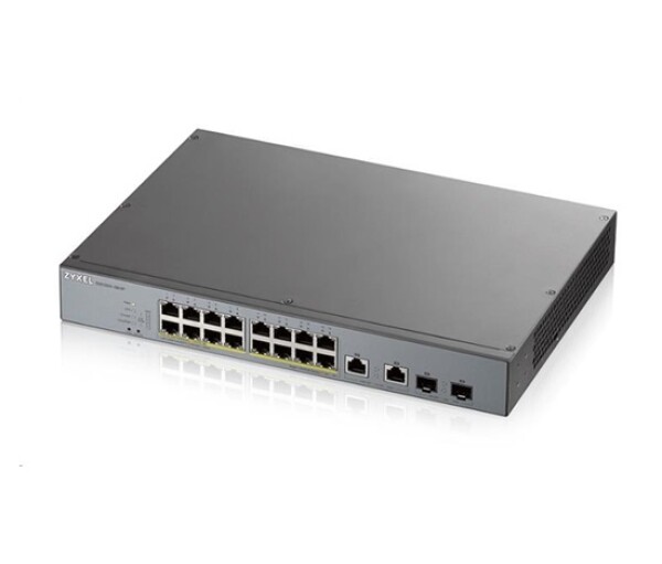 Zyxel GS1350-18HP 18 Port smart managed CCTV PoE switch, long range, 250W, 16x GbE, 2x combo RJ45/SFP EDF_311746
