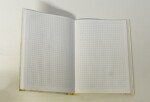 Designová záznamní kniha Fresh, ohebné desky, formát A5, čtvereček