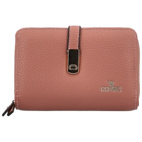 Stylová dámská koženková peněženka Coveri Anya, starorůžová