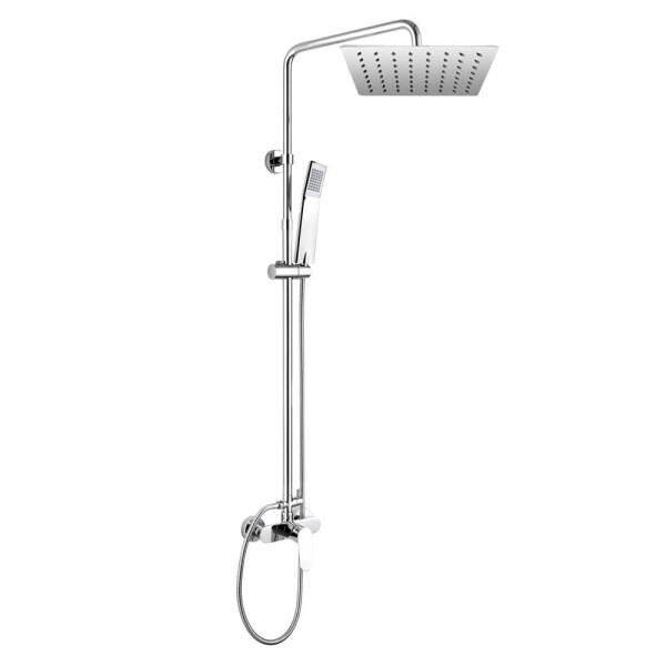 Mereo Viana sprchová baterie s talířovou hranatou slim sprchou 250x250 mm, nerez CBE60104SD2