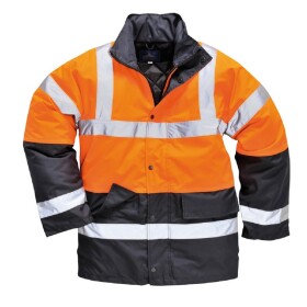 Portwest Dvoubarevná reflexní bunda S467 zateplená, oranžovo/černá